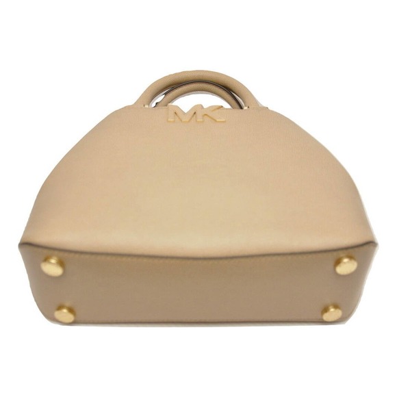 Michael Kors FLORENCE Small Satchel MK Logo Handbag Bag Bisque $298 Nwt - Picture 4 of 5